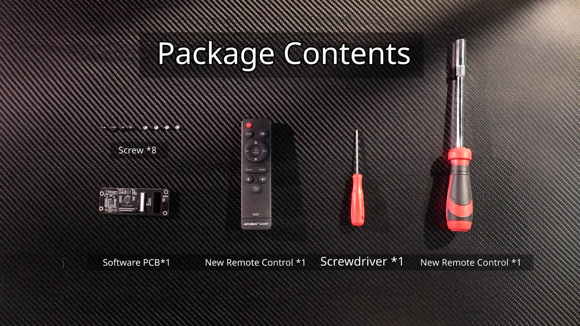 AIYIMA A80 パワーアンプ ソフトウェアボードとリモコンの