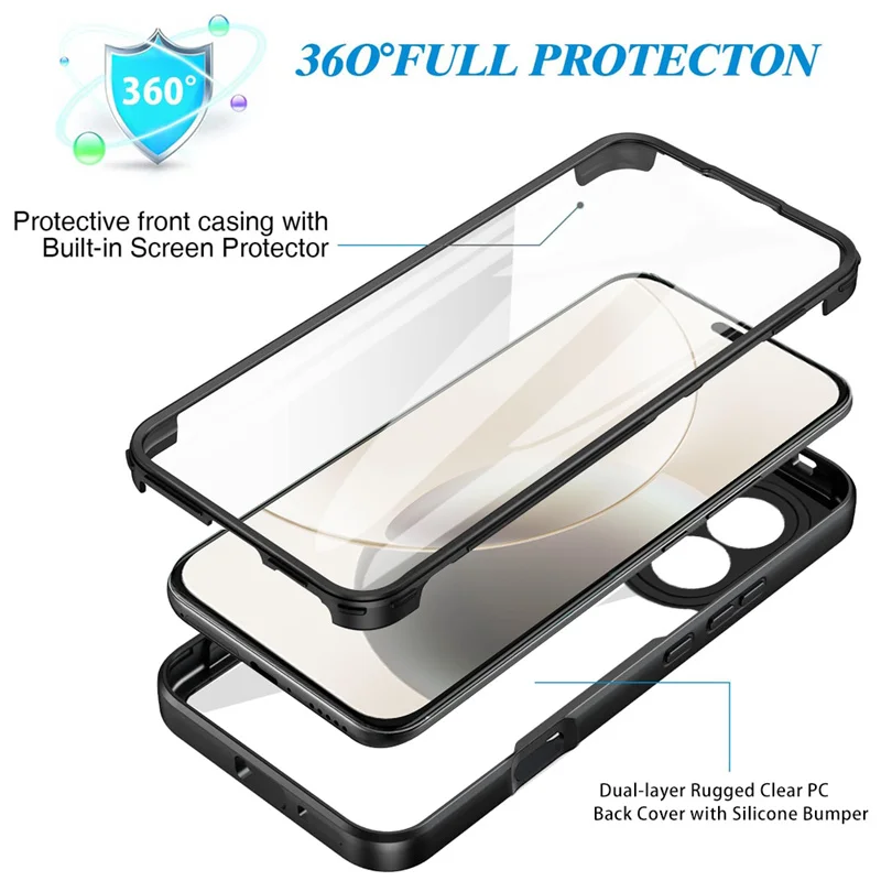 Enhanced Shockproof Full Body Protective Case with Screen Protector