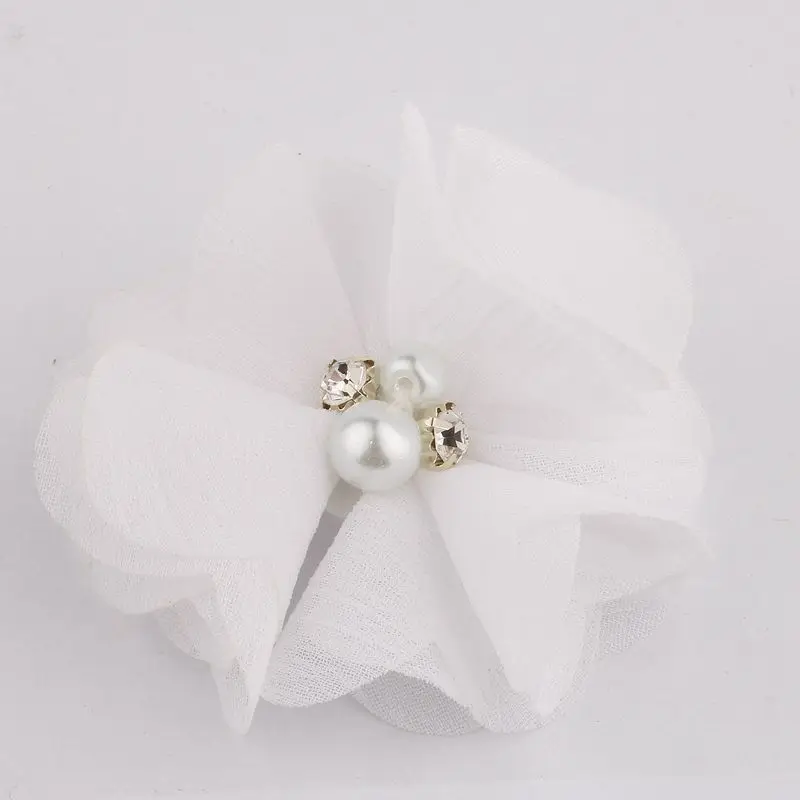 10PCS 2 "35 Farben Mini Chiffon Stoff Blume Für Hochzeit Einladung Künstliche Blumen Für Kleid Dekoration – Detail 24