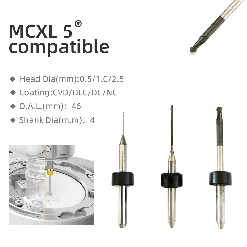 MCX5 Sirona Cad Cam фрезерные инструменты фрезерование для PMMA заготовки воска из смолы |