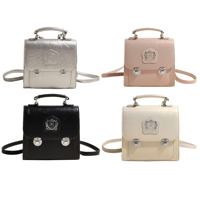 

Women Shoulder Bag Commuters Handbag Korean Backpack Simple Crossbody Bag 066F