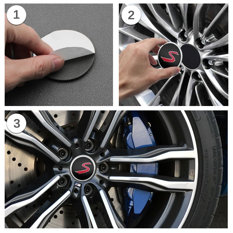 Car Wheel Hub Center Cap Badge Stickers For MINI Cooper One S JCW Clubman R55 R56 F55 F56 R57 R58 R59 R60 4PCS 56mm wheel hub caps