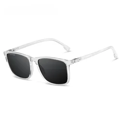 Vintage Style Unisex Polarized Luxury Sunglasses with UV400 Protection (Transparent)