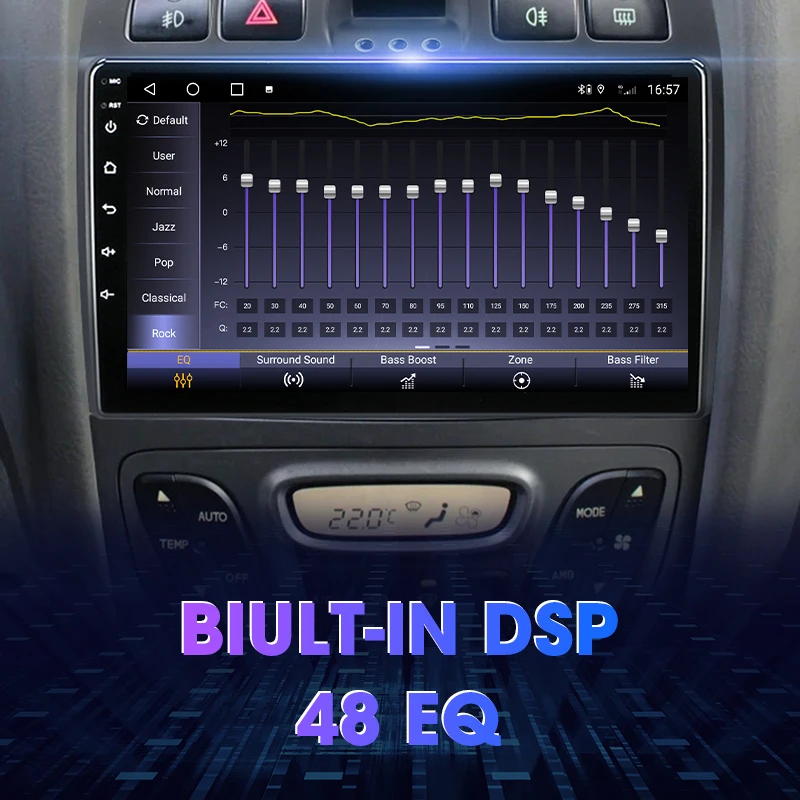 Srnubi 2Din Android Car Radio for Hyundai Classic Santa Fe 2000-2004 JAC S1 (Rein) 2005-2015 Multimedia Player Carplay Head Unit