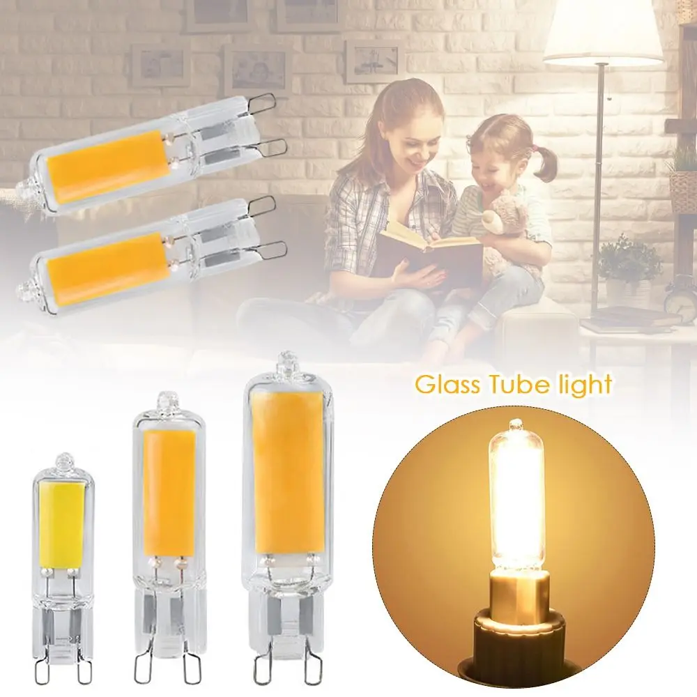 

Стеклянная лампа G9 светодиодный COB, новая диммируемая керамическая лампа 220 В-240 В, 3 Вт, 4 Вт, 5 Вт, белая лампочка, галогенная лампочка для украшения дома