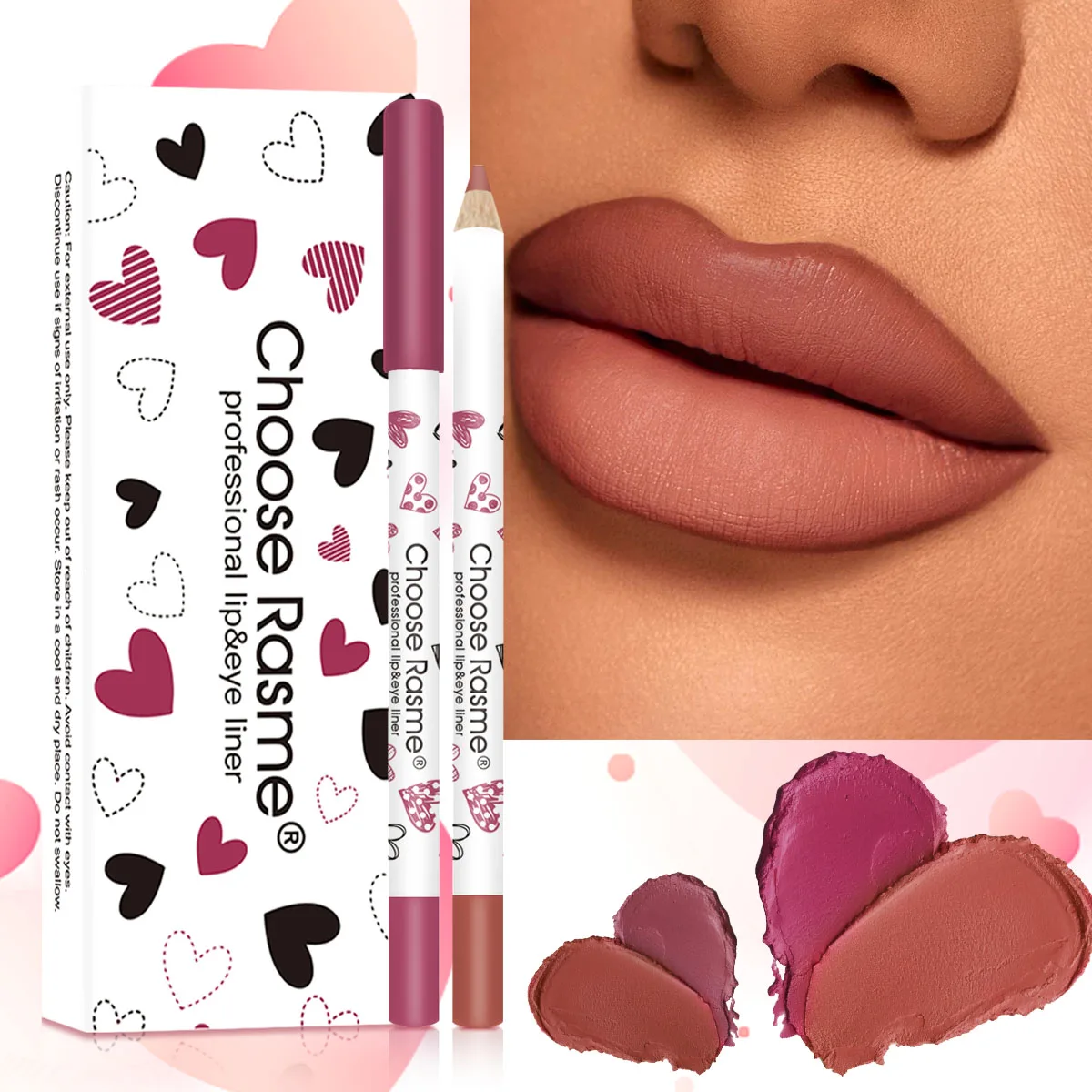 12 color lipliner waterproof, sweat resistant, non staining cup nude lipstick pen set Valentine's Day gift 6