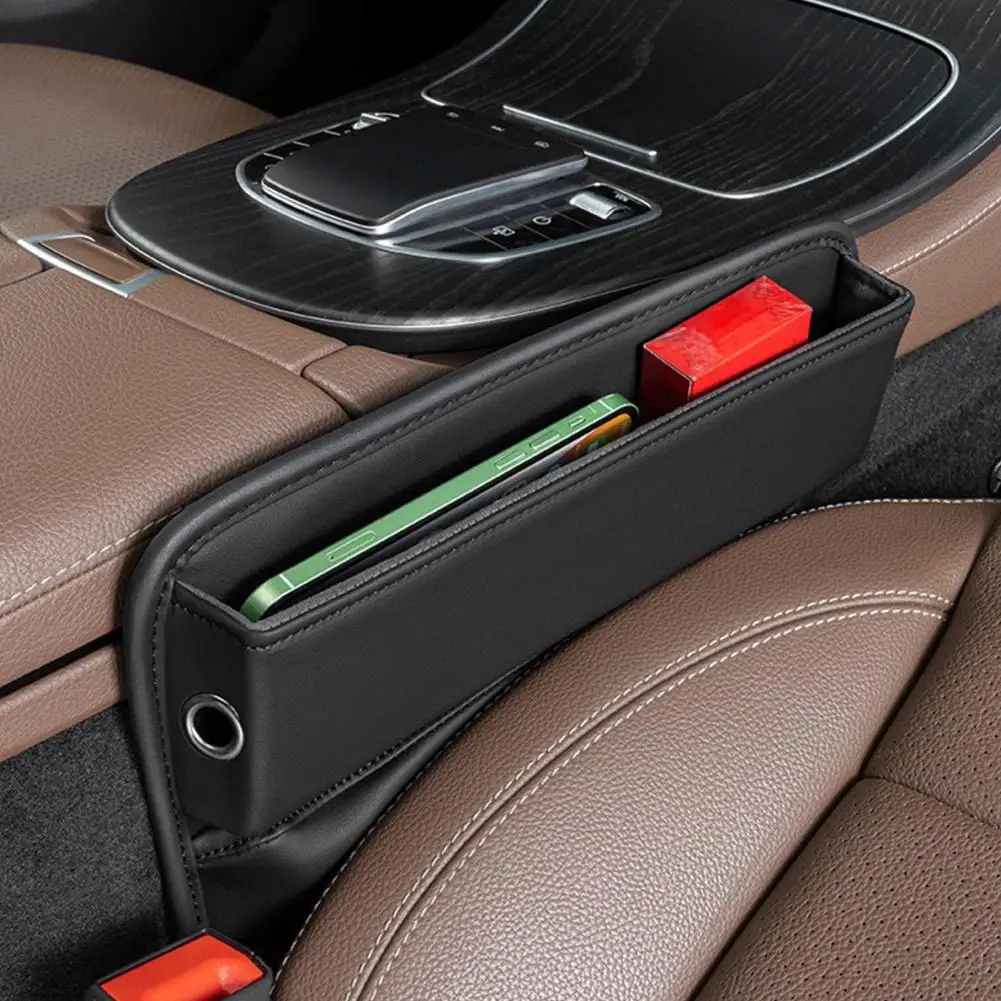 

Car Seats Sponge Bag Car Seats Gap Sponge Strip Adjustable Universal Car Seat Gap Filler Premium Faux Leather for Front for Auto