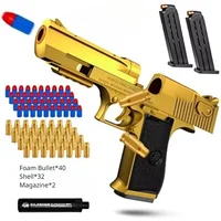 Shell Ejecting Pistol Toy Gun Educational Toy Airsoft Foam Soft Bullet Blaster Children Birthday Giftfor Kids Boys Adults 1