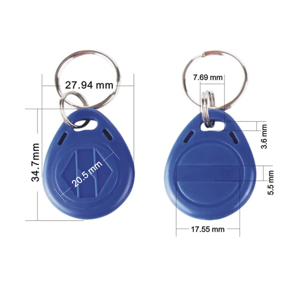 Aazon.co: 50PCS ID 125KHz RFID Key Tag Writable Rewritable T5577 Key - View #11