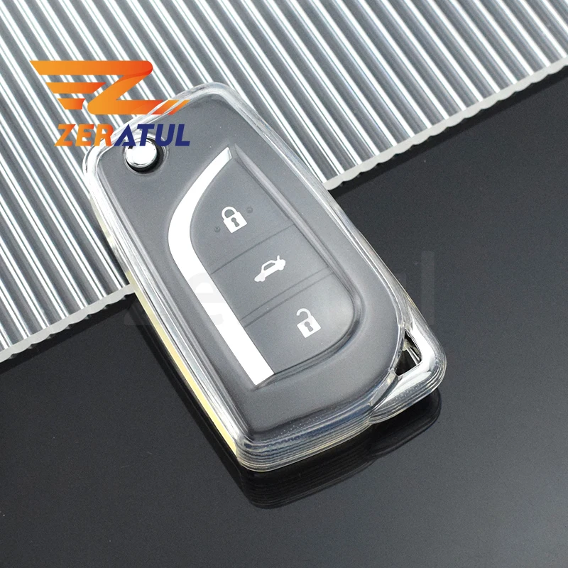 Trasparente Tpu Car Key Cover Case Bag Shell Protector Per Toyota Auris Aygo Corolla Rav4 Verso Yaris Scion Tc Im Accessori