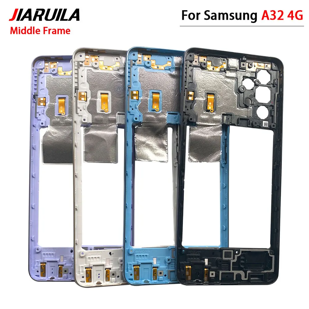 볼륨 전원 단추 사이드 키 교체 부품, 미들 프레임 거치대 하우징 케이스, 삼성 A32 4G, A32 5G 용, 신제품, 10 개