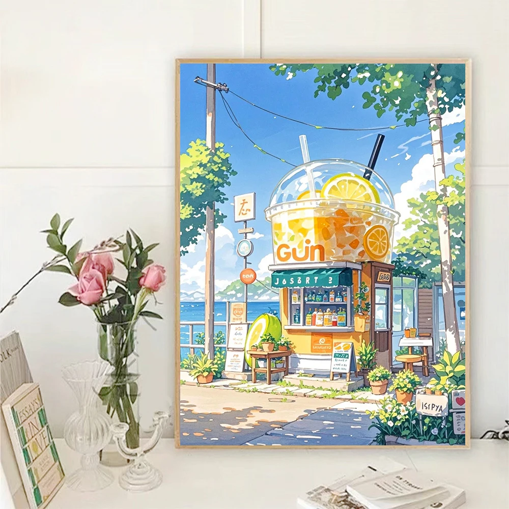 DIY Diamonds Painting Novelty 2025 Cartoon House Full Diamond Mosaic Embroidery Cross Stitch Kits Home Decoration Adult Crafts - 3