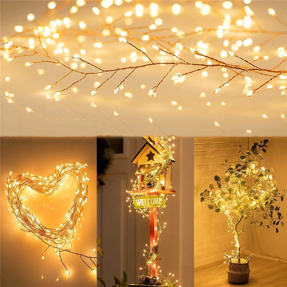 Firecracker Led Fairy Lights Copper Wire String Garland Light