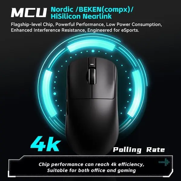VXE 드래곤플라이 R1 SE+ 무선 게이밍 마우스 PAW3395 SE 센서 2k 폴링, 70시간 배터리 수명, 트리플 모드 2.4G/블루투스/유선
