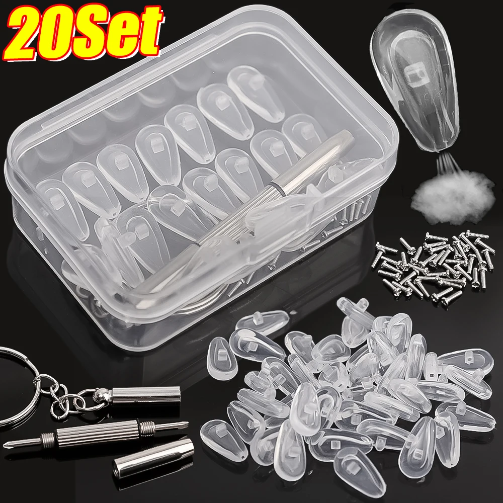 Eyeglasses Nose Pads Screwdriver Replacement Repair Tools For Glasses glasses nose pads screwdriver kit eyeglasses repair kit