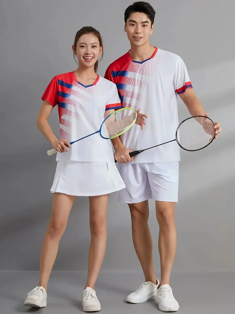 NEW Tennis Shirts Women Men Sports Clothes Badminton Wear Shirts Table Tennis Game Clothes Exercise POLO