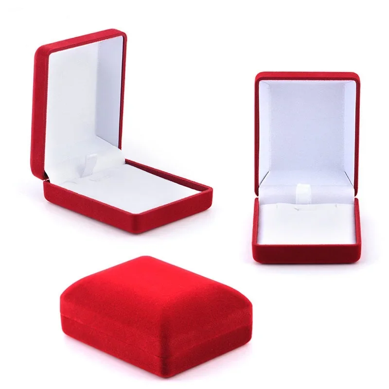 Velvet Necklace Box Pendant Box Jewelry Organizer Gift Packaging Box Jewelry Storage Container For Trinket 3