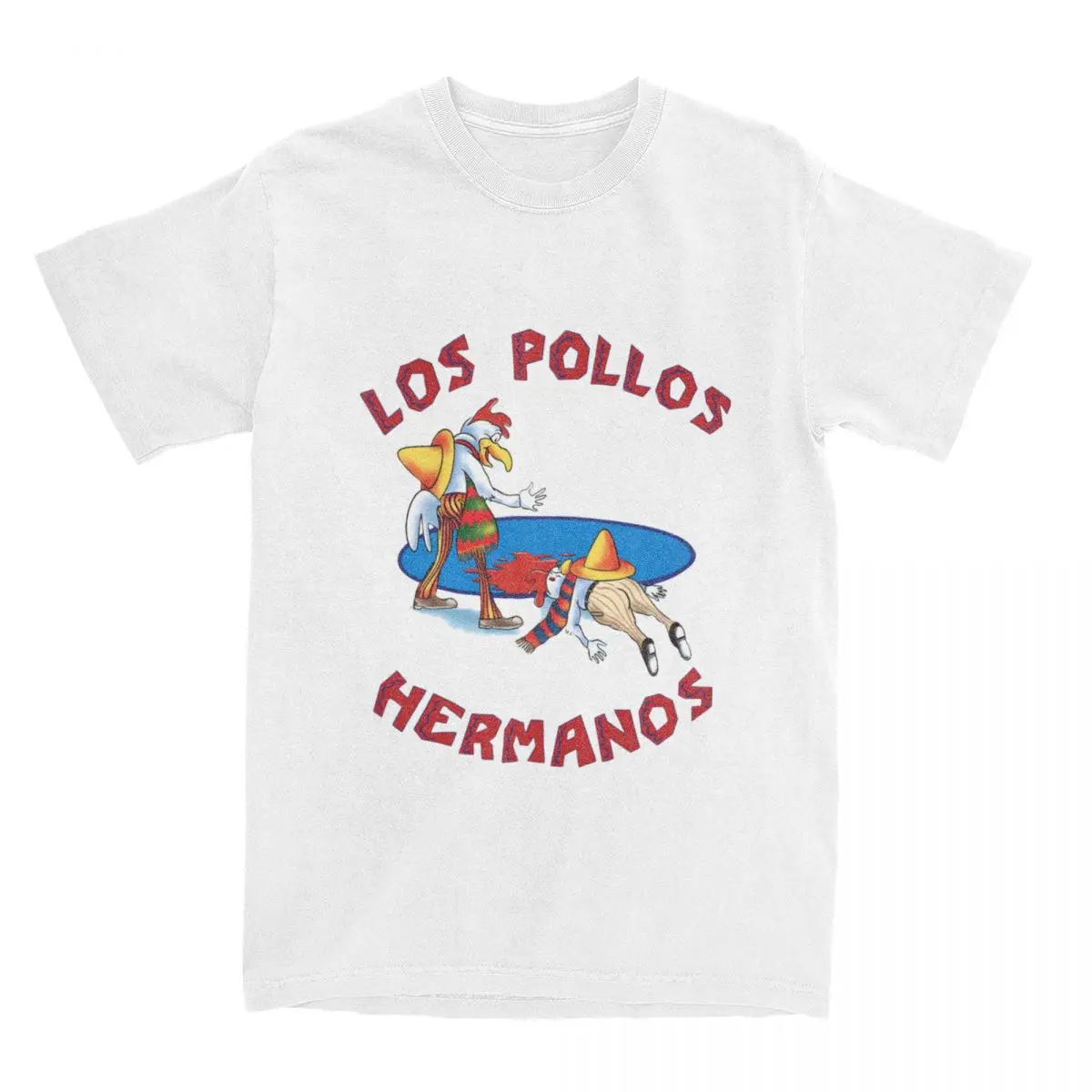 Los Pollos Hermanos Logo T-Shirts Men Women Chicken Brothers Breaking Bad Humorous Cotton Round Neck T Shirt New Arrival Tops