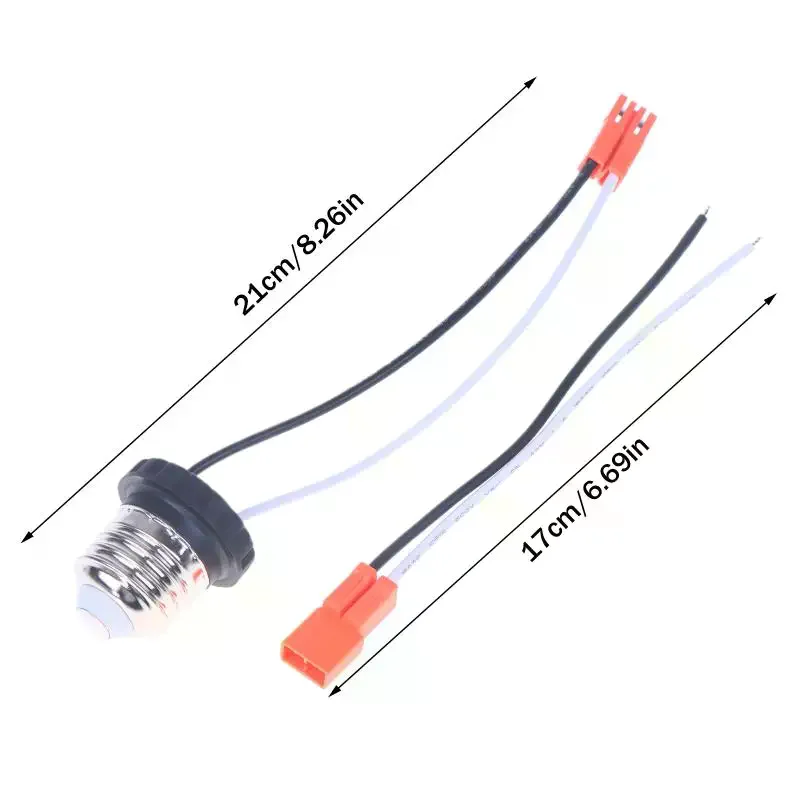 For Led Ceiling Lights Downlight Easy Install E26 Socket Adapter Medium Base Male Screw In Light Bulb Socket Pigtail