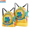 Childrens Cartoon Swimming Bag Waterproof Wet Dry Clothes with Shoes Goggles Storage Bags Pouch Backpack Swimming Accessories 2