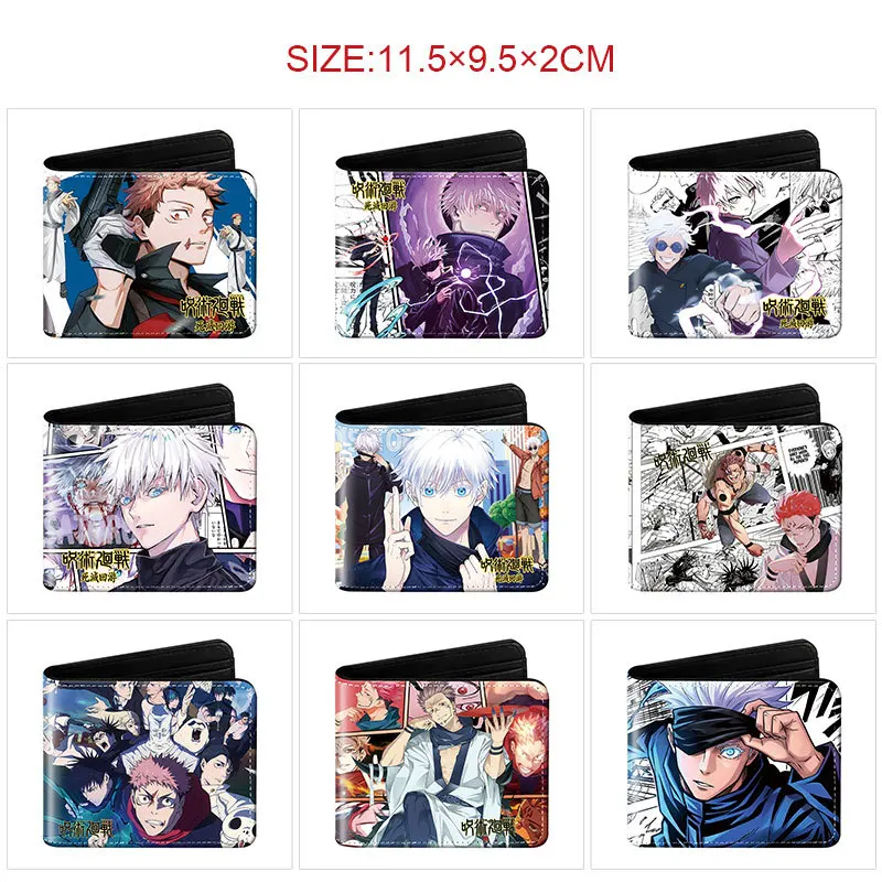 Cartera Bifold Gojo Satoru Jujutsu Kaisen, Monedero de Cuero Resistente