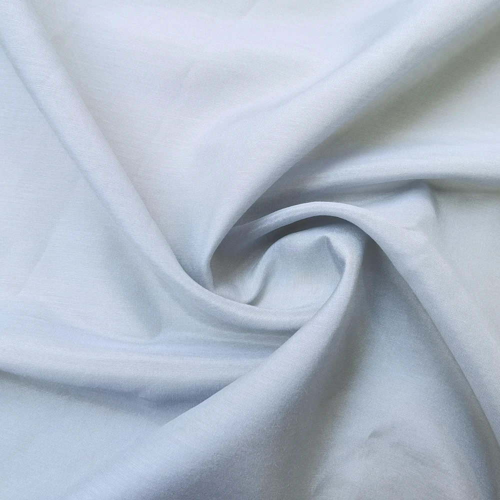 Luxurious Mulberry Silk Cotton Blend Fabric in White and Black - Perfect for Dresses, Scarves, and Decorations