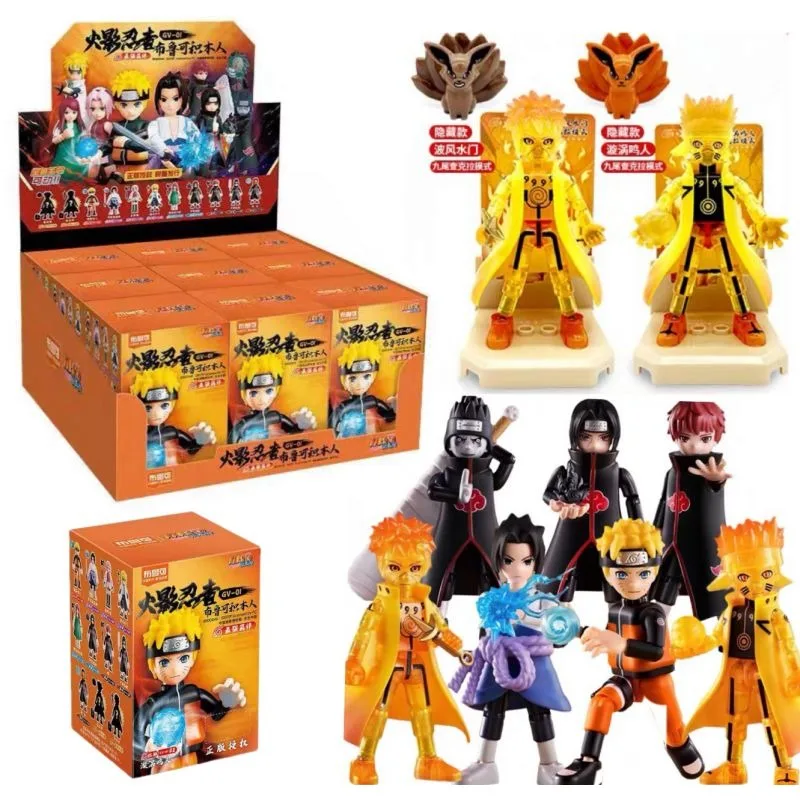 

Экшн-фигурки из аниме «Наруто», коробочка Shippuden First Bullet Uzumaki Naruto Sasuke Kisame, сборная игрушка, ручной работы, модель Myster, подарочная коробка