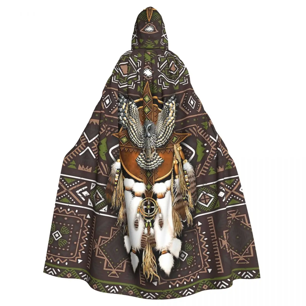 Nativo americano gufo tribale africano mantello con cappuccio festa di  Halloween Cosplay donna uomo adulto lungo stregoneria veste cappuccio -  AliExpress, image size:1200x1200