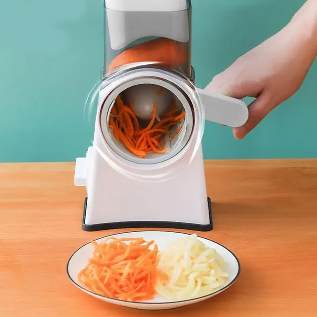 4in1 Vegetable Cutter, Vegetable Slicer, Rotary Grater