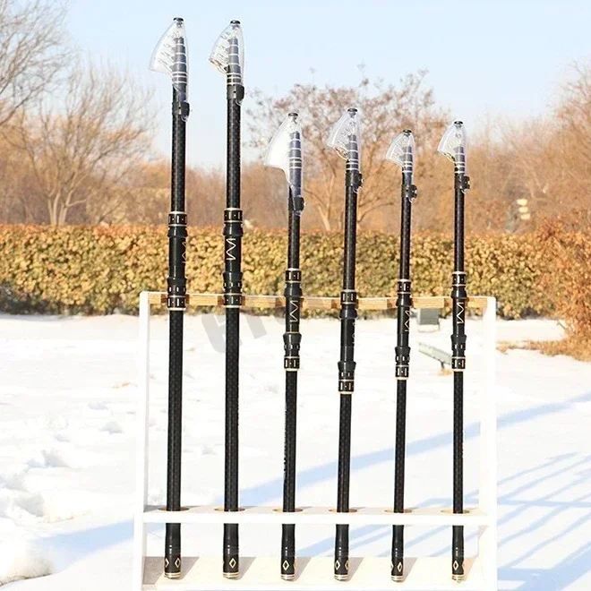 2.1m 2.7m 3.6m 4.5m Telescopic Spinning Fishing Rod High Carbon Travel Sea Rod Spinning Power 10-250g Distance Throwing Baitcasting spinning fishing rod