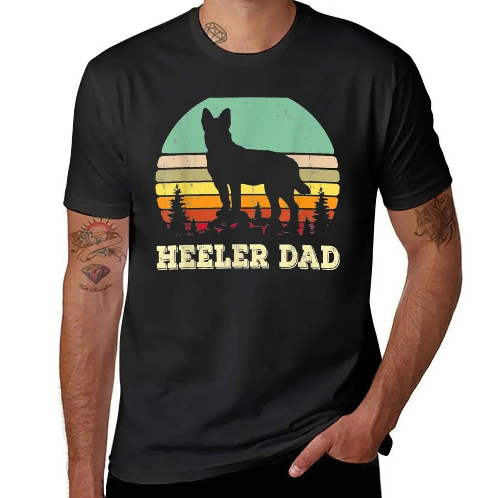 

Australian Cattle Dog Red Blue Pet Heeler Dad Cute Mens Gift T-Shirt cute tops anime sublime plain black t shirts men