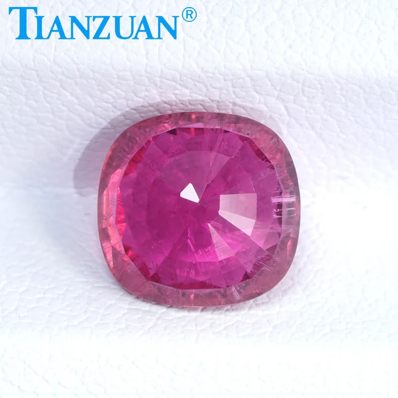 2.72ct Natural Rubellite Tourmaline Pinkish Red Color Cushion Shape Brilliant Cut Loose Gem Stone with GRC Certified