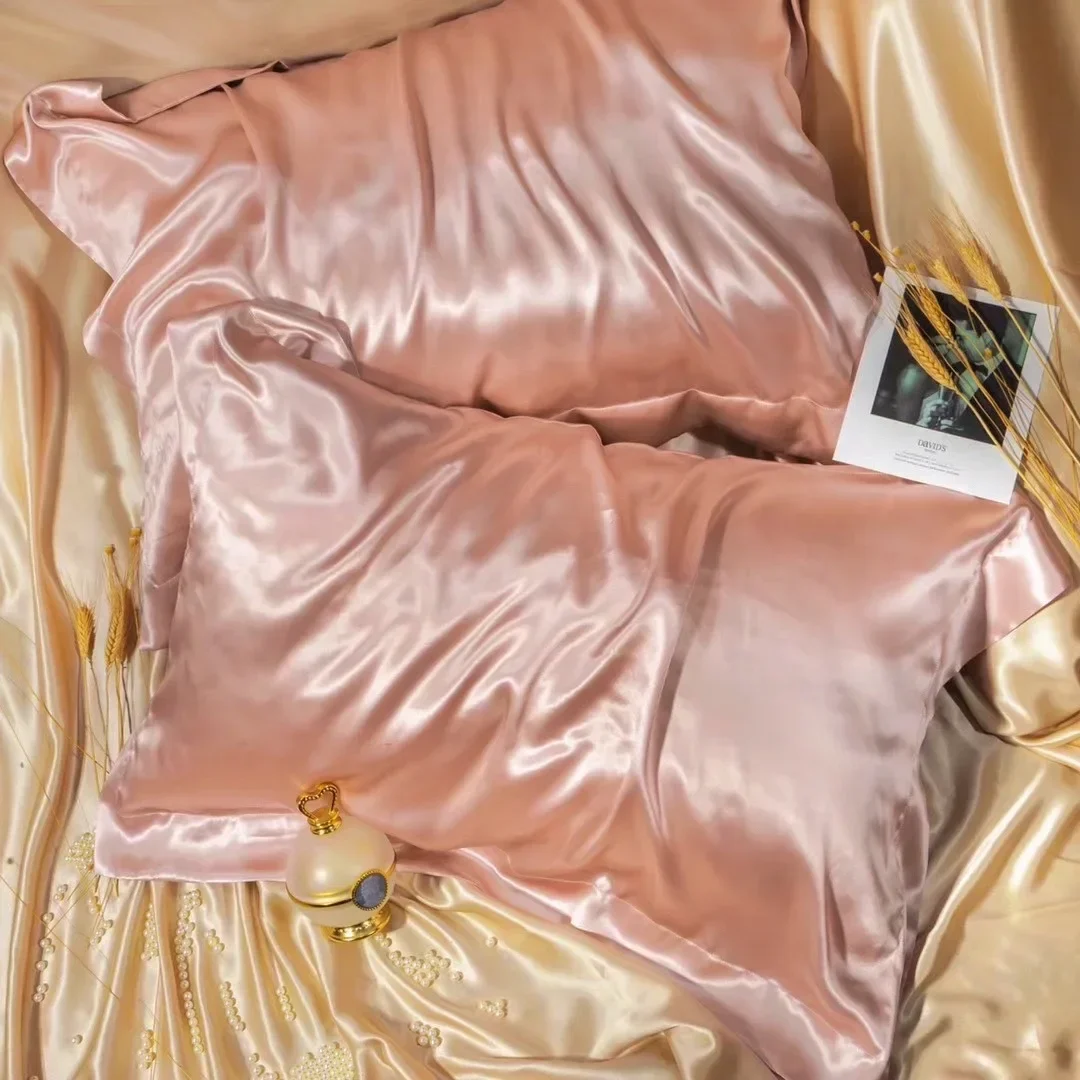 Silk Pillowcase Real  Natural Silk Pillowcase Mulberry Silk Pillowcase  2pc 3