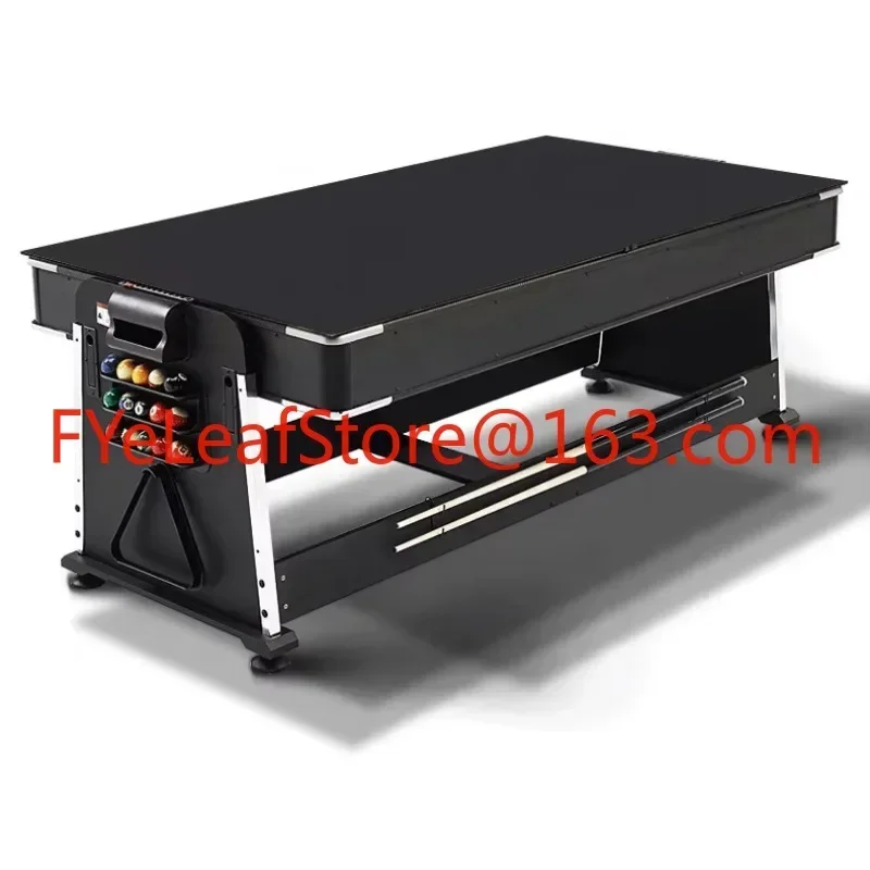 Factory Direct Sell 4 in 1 7FT Multi Game Pool Billiard Table, Air Hockey Table, Table Tennis Table with Dinning Top 6