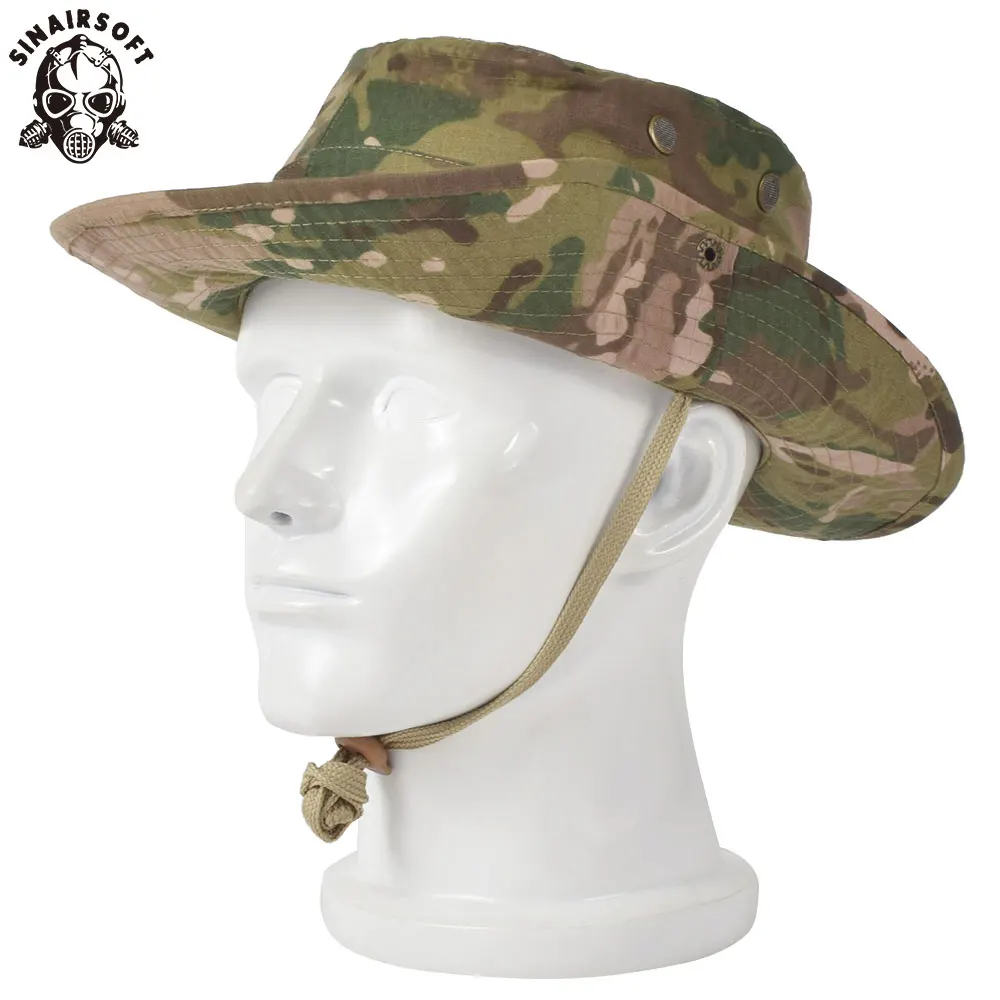 SINAIRSOFT Summer Tactical Bonnie Hunting Hat Camouflage Outdoor sports Mountaineering Cap Men Nylon Fishing camping LY1203