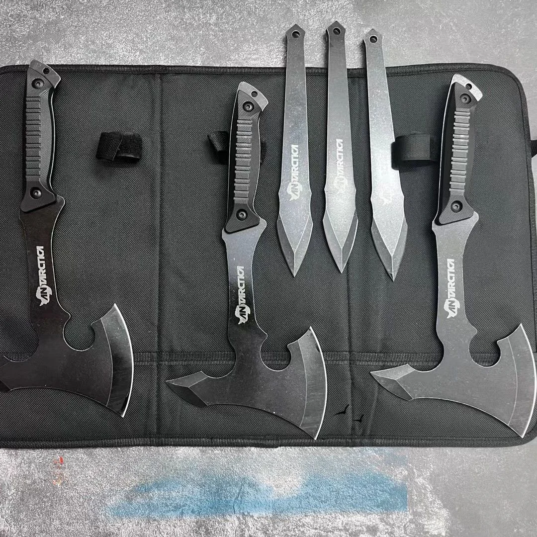 Axe firewood chopping outdoor woodworking special small hand master head bone chopping knife steel mountain cutting axe
