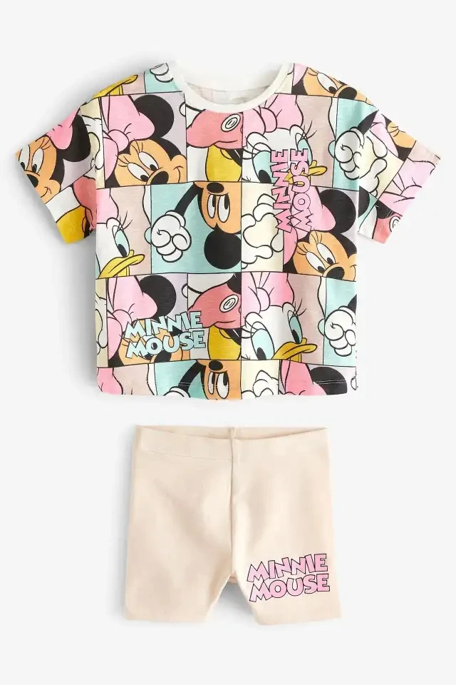 Disney Mickey Boys Tracksuit Short Sleeved Suit Cartoon Fashion Casual Kids Clothing T-shirt + Shorts Outfits children tracksuit boys shorts set