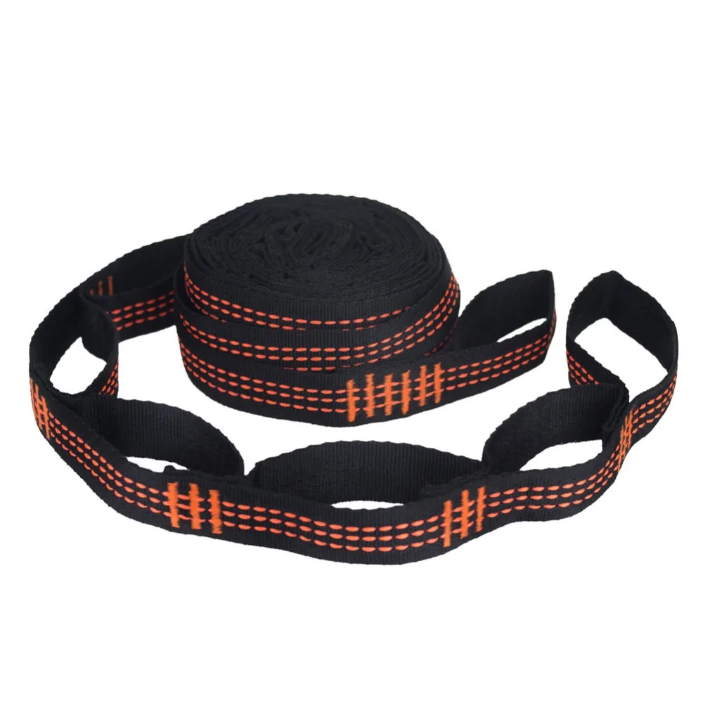 2 Pcs/Set Outdoor Hammock straps Special Reinforced Polyester Straps High Load-Bearing Barbed Black