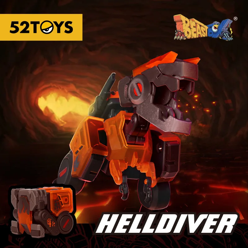52 игрушки BEASTBOX BB-02HD HELLDIVER, экшн-фигурки деформационных игрушек, коллекционные конвертирующие игрушки, без коробки для хранения