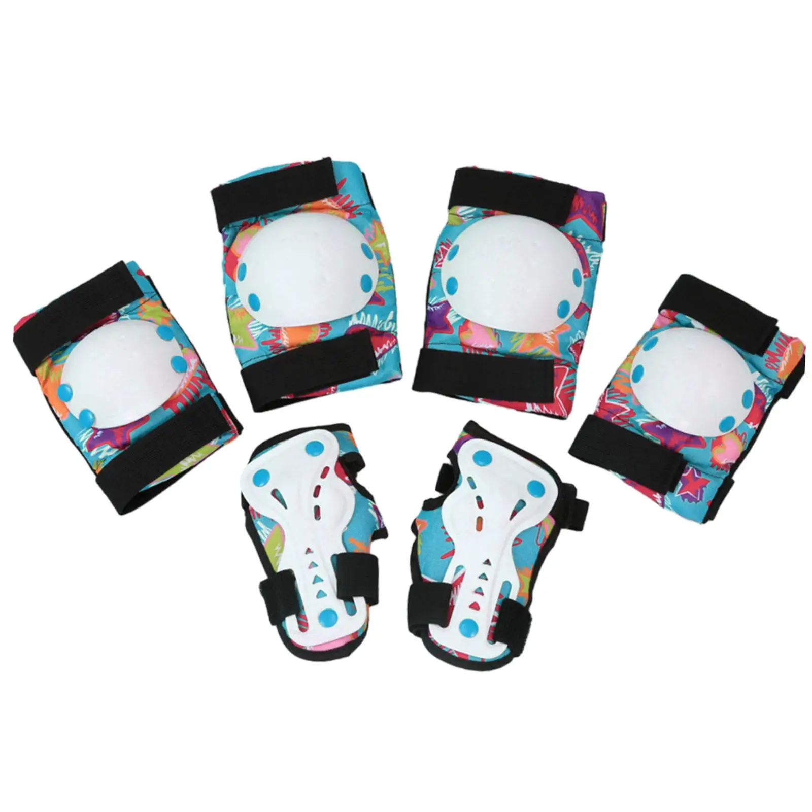 

Knee Pads Elbow Wrist Pads Boys Girls Protective Gear Set Protective Guards for Skateboarding Biking Outdoor Sports Exercise BMX