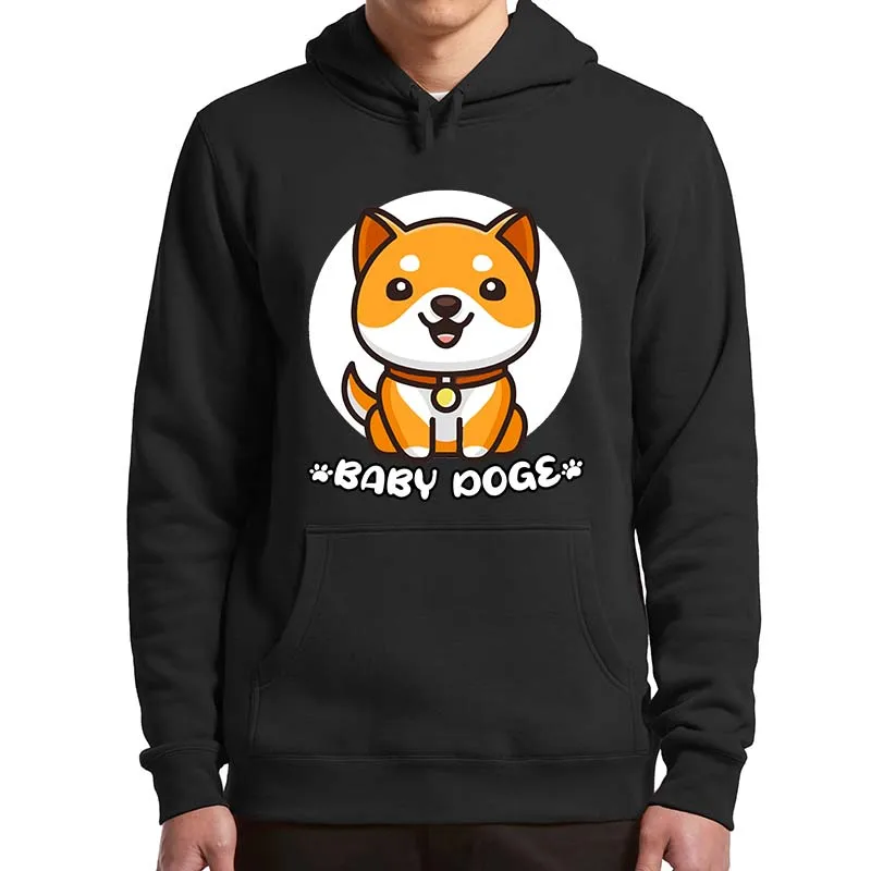 

Babydoge Crypto Coin Hoodies Baby Dogecoin Token Baby Doge Man Sweatshirts Soft Casual Unisex Oversized Hoodie