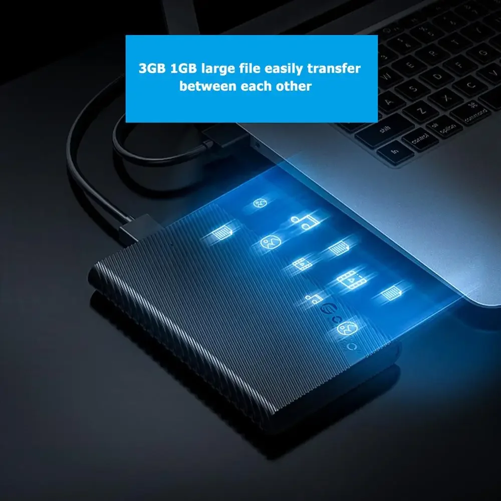 ORICO HDD 케이스 2.5'' SATA-USB3.0 하드 디스크 어댑터(2.5인치 하드 드라이브 인클로저용) 6TB 용량 지원 5Gbps HDD 인클로저