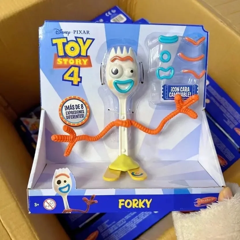 Toy Story Forky Woody Buzz Action Figures Set - Cute Collectible Modle Plastic DIY Interchangeable Parts Birthday Gift Ideas - 2