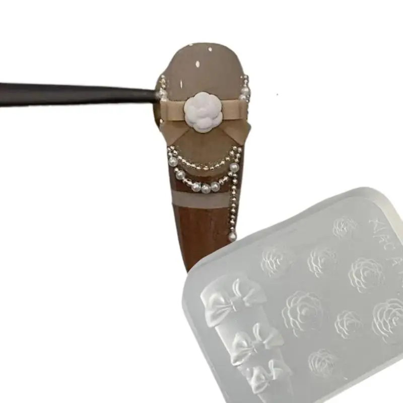 3D Silicone Nail Mold Camellia Flower Design Tool