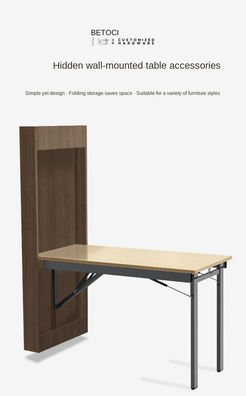 Multi Function Furniture Hardware Fitting Transformer Convertible Table Wall Mou