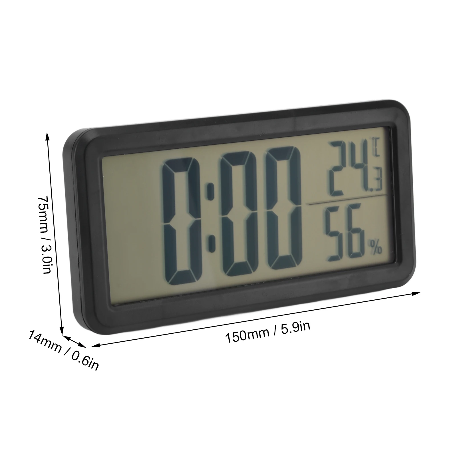 Digital Alarm Clock Temperature Humidity Display Mini Digital Clock for Desktop for Home Office Student Dormitory