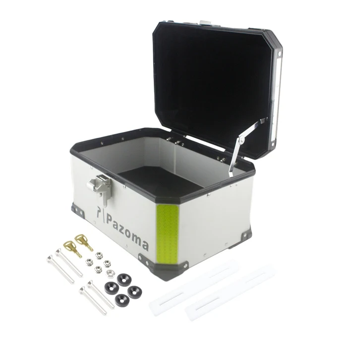 

Aluminum Motorcycle Monokey Top Box Rear Luggage Storage Case Tail Box For Harley BMW