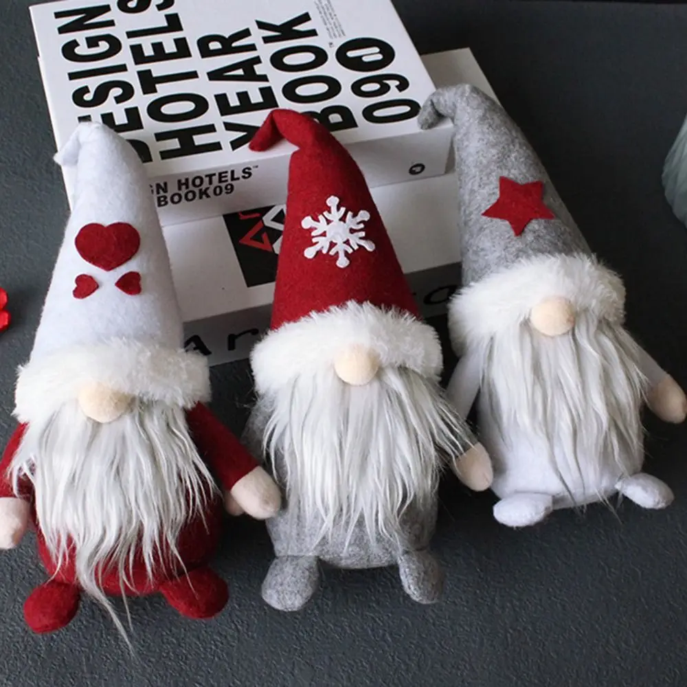 

Originality Christmas Decorations Gnome Red Hat Santa Claus Faceless Doll Dwarf Dirt-proof Durable