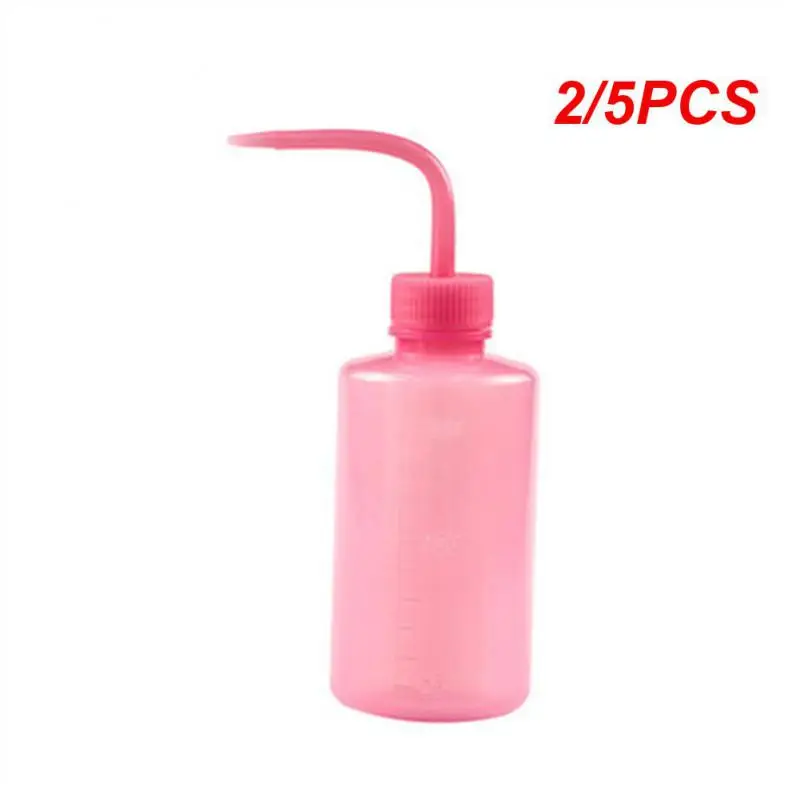 2/5PCS 250/500/1000ml Capacity Tattoo Wash Clear White Plastic Squeeze Bottle Laboratory Measuring Bottle