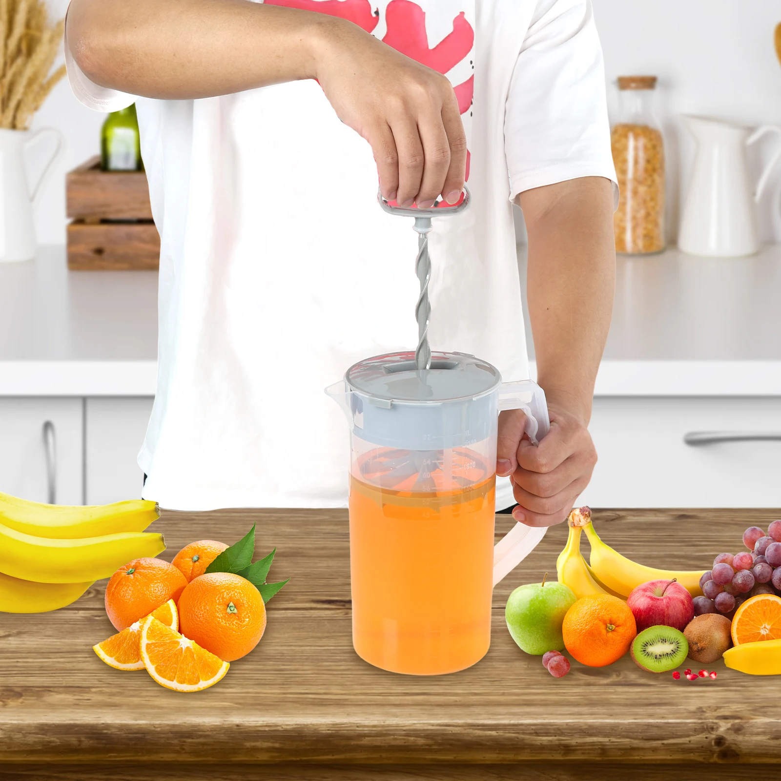 Home Line Pichet à Jus De 1,75 L - Carafe à Eau Avec